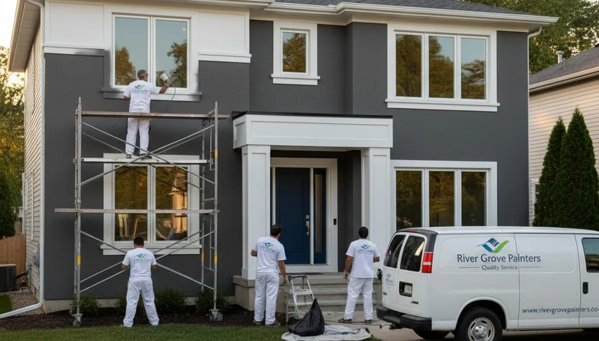 House painters in Oak Park, IL providing residential interior and exterior painting services